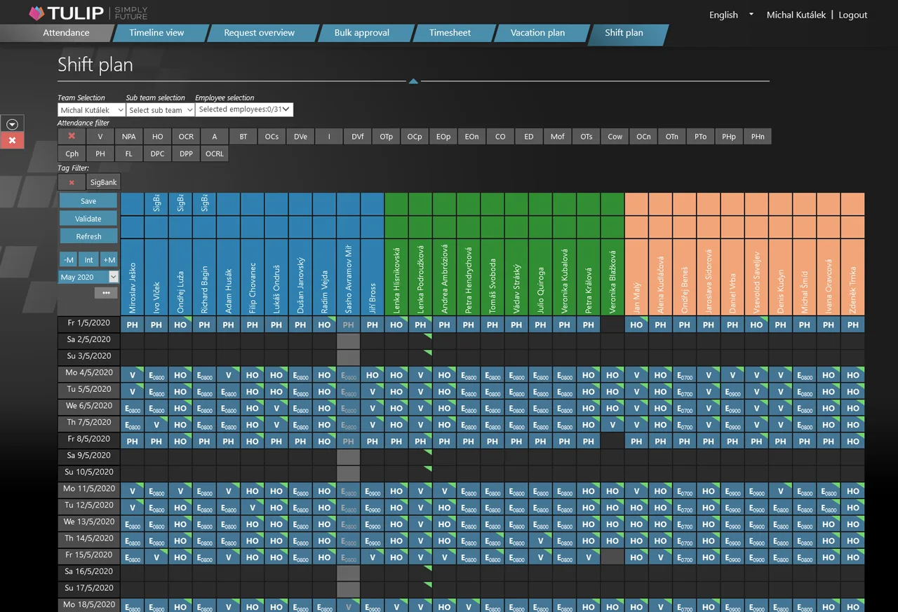 Shift planning for thousands of employees